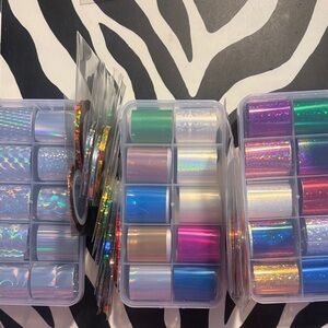Holographic Nail Foil Set